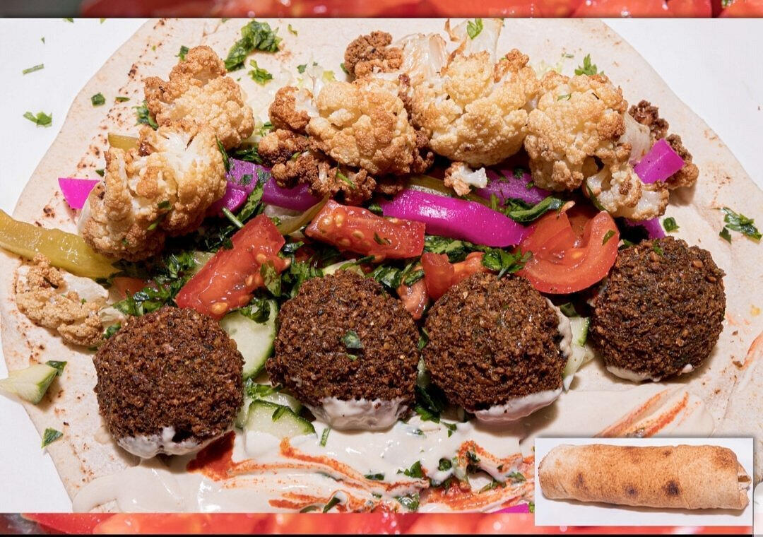Falafel with cauliflower Wrap